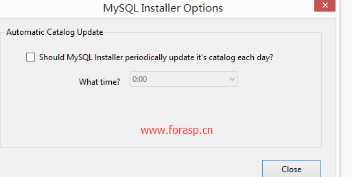 mysql installer -Community initialization config update