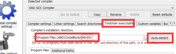 codeblock 安装配置编译环境